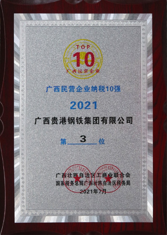 2021年廣西民營企業納稅10強第3位.jpg